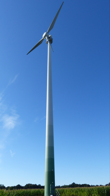 Photograph of an Enercon E30/2 wind turbine